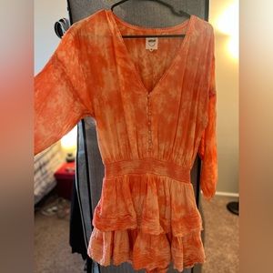 Aerie orange dress